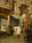 Edwin Lord Weeks Promenade on an Indian Street oil painting reproduction